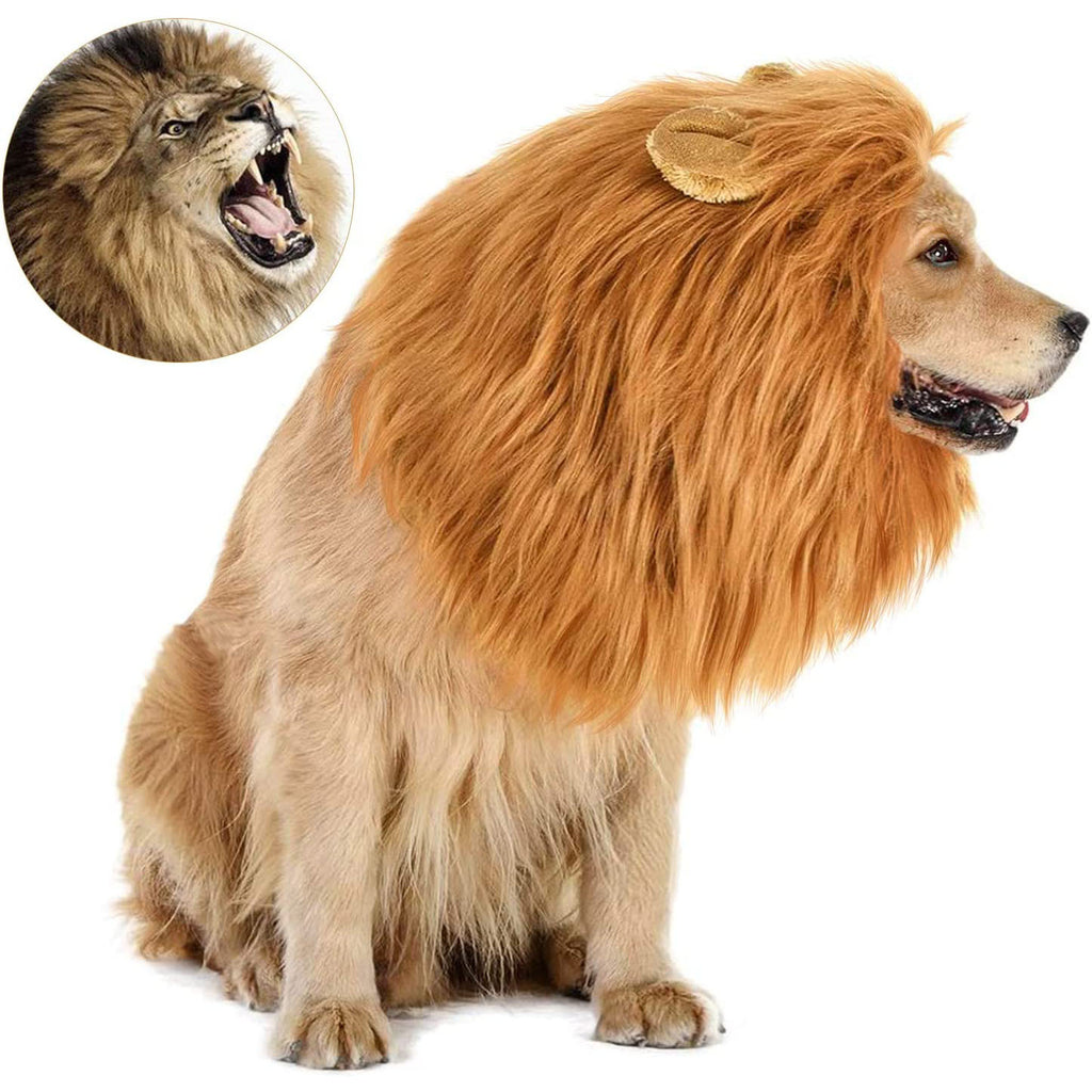 Lion Mane Dog Costume Wig Funny Pet Clothing for Dogs