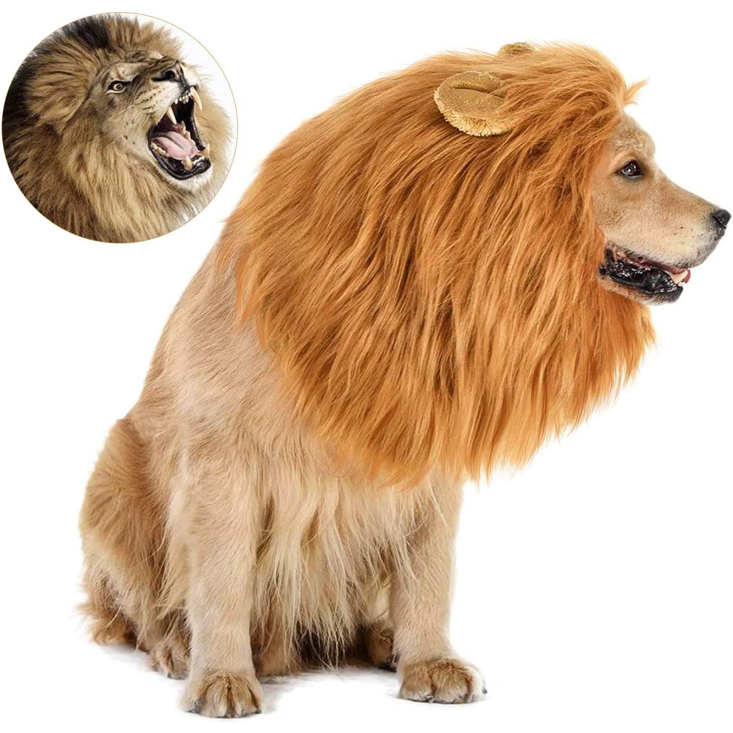 Lion Mane Dog Costume Wig Funny Pet Clothing for Dogs