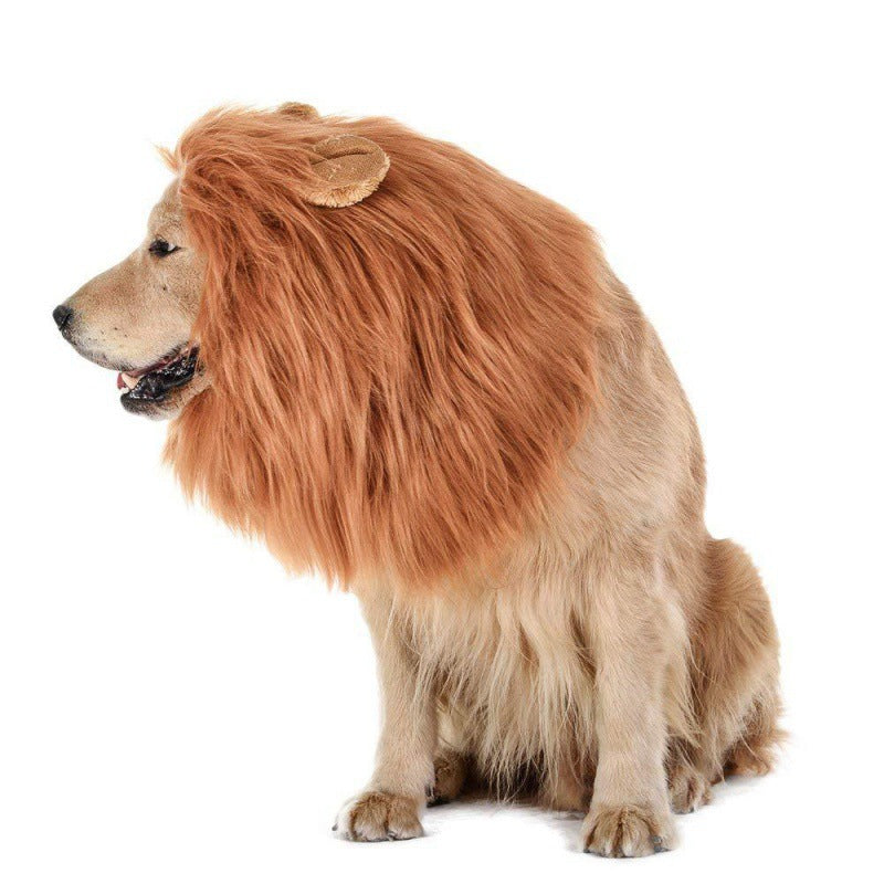 Lion Mane Dog Costume Wig Funny Pet Clothing for Dogs