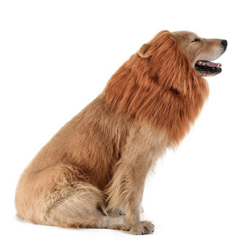 Lion Mane Dog Costume Wig Funny Pet Clothing for Dogs