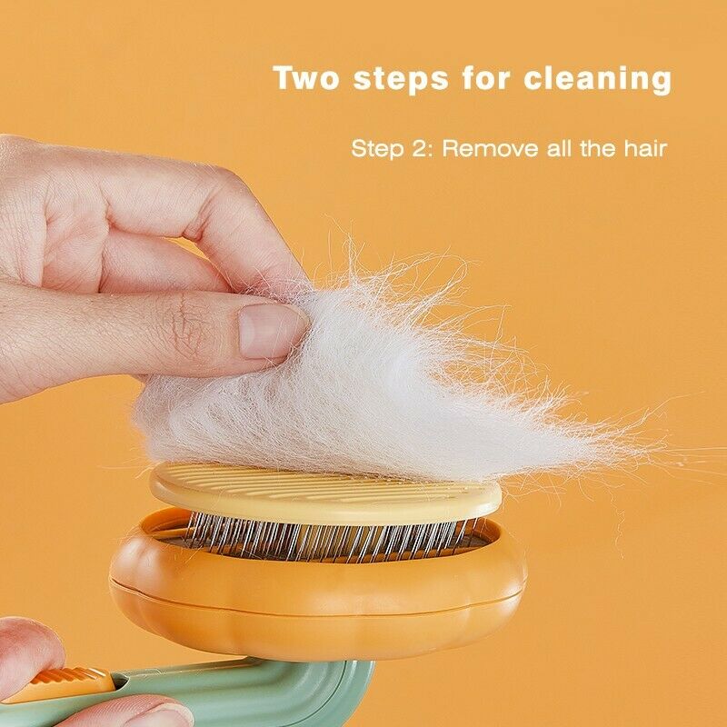 Self Cleaning Pet Slicker Brush for Dogs Cats Removes Undercoat Mats