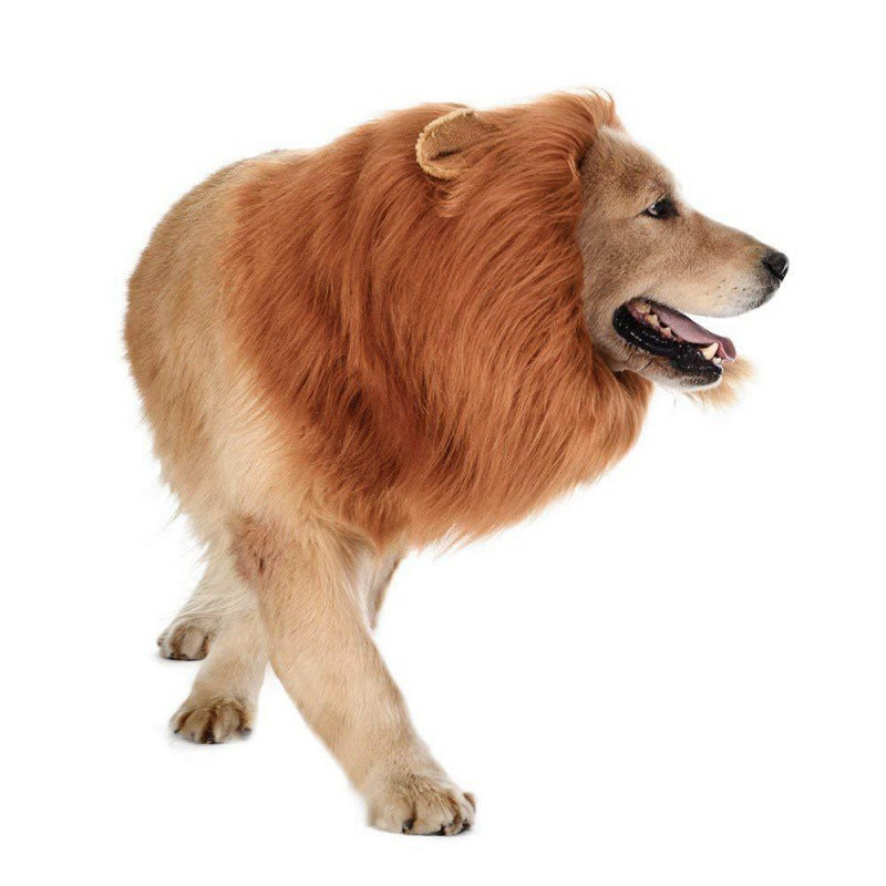Lion Mane Dog Costume Wig Funny Pet Clothing for Dogs