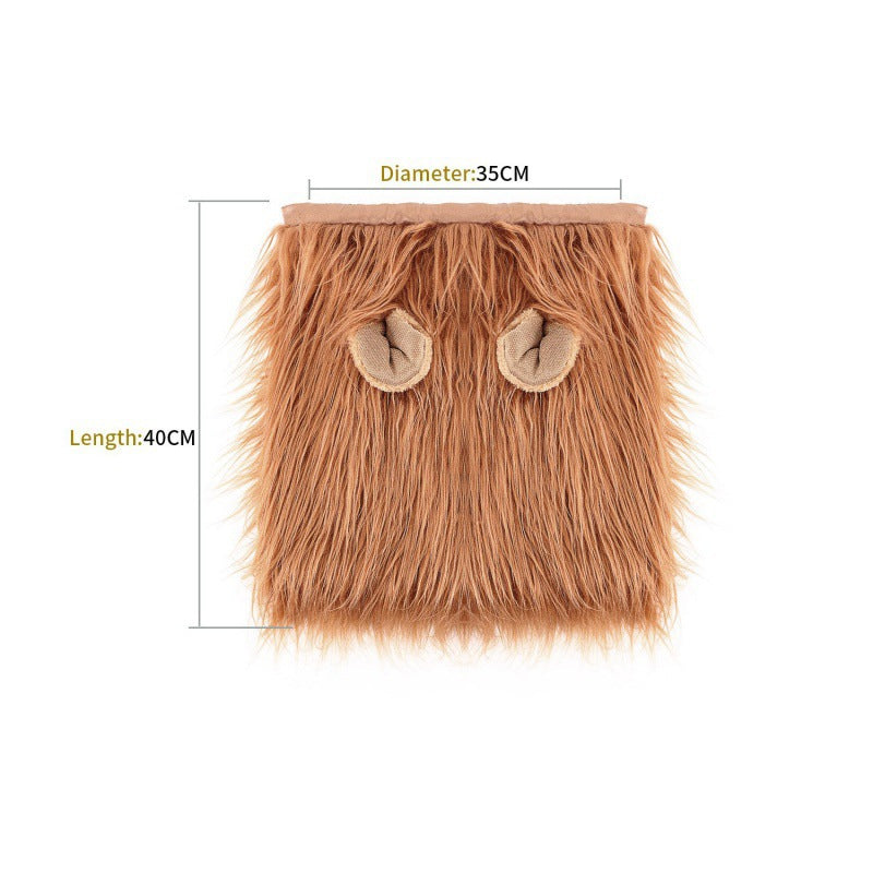 Lion Mane Dog Costume Wig Funny Pet Clothing for Dogs